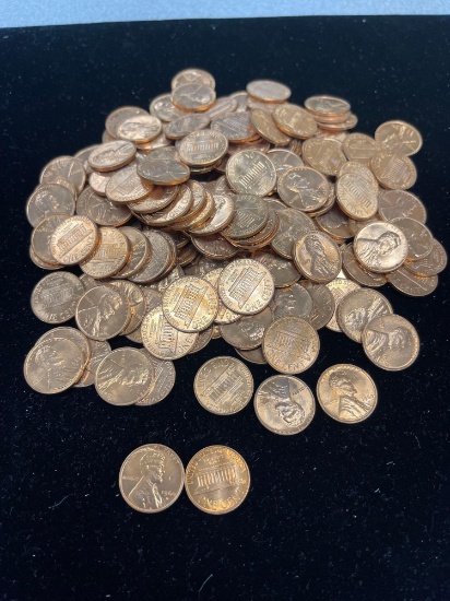lot of 180 1960-D Small date Lincoln pennies BU