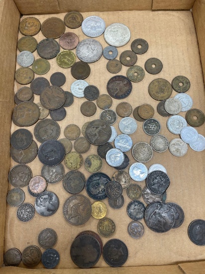 lot of foreign coins