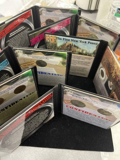 six coin books, 1st commemorative mint Inc.