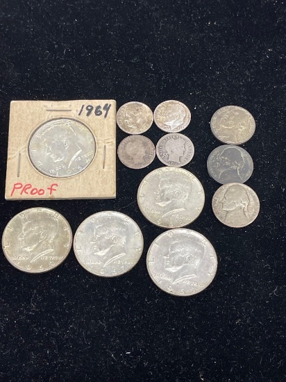 lot of silver coins