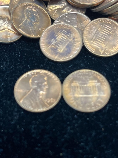 lot of 100 1965 Lincoln pennies