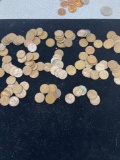 lot of 125 wheat pennies