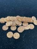 lot of 50 1964-D Lincoln pennies BU
