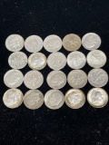 lot of 20 1964 and below Roosevelt dimes 90% silver