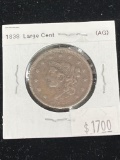 1838 matron head modified large cent