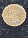 1847 braided hair, large cent
