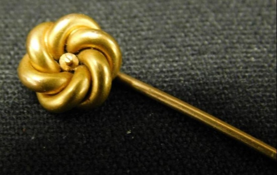 14K Yellow Gold - Scrap - Stick Pin - 1.8 Grams