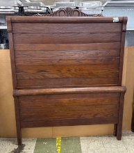 Victorian double size headboard and foot board