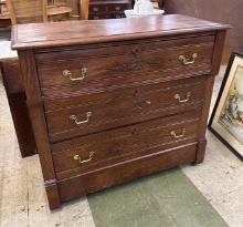 East Lake style wooden chest of drawers