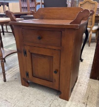 Wooden dry sink or washstand