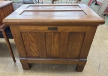 Vintage, oak, ice chest