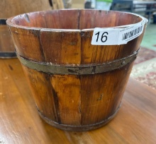 Antique, wooden bucket