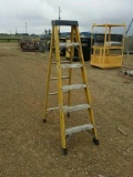 Green Bull 6 ft. Folding Fiberglass Ladder