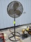 Large Round Fan on Stand