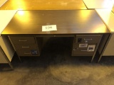 Tan Metal Desk