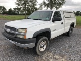 2003 Chevrolet Silverado C2500 w/Campershell on Be