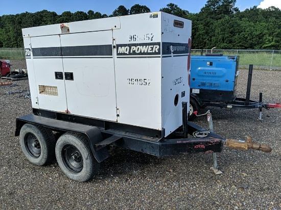 MQ Power Whisperwatt 70KVA DCA70SSJU Trailer-Mount