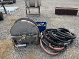 Fire Hose & Reel with Misc Fittings