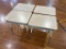 (4) Metal Frame School Desk