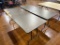 (2) Wooden Folding Table