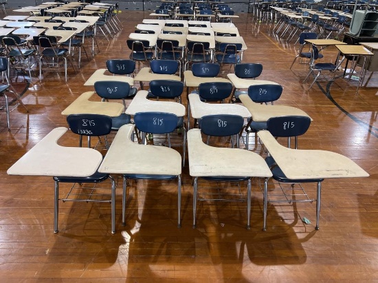 (12) Metal Frame School Desk