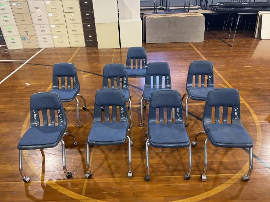 (9) Cushioned Rolling Chair