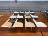(12) Metal Frame School Desk