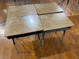 (4) Metal Frame School Desk