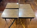 (4) Metal Frame School Desk