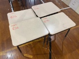 (4) Metal Frame School Desk