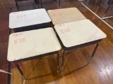 (4) Metal Frame School Desk