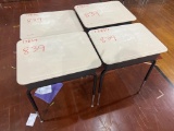 (4) Metal Frame School Desk