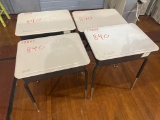 (4) Metal Frame School Desk