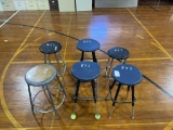 (6) Metal Frame Stool