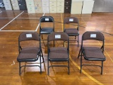 (5) Cushioned Folding Chairs