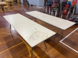 (2) Wooden Folding Table