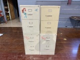 (4) 2-Tier Filing Cabinet