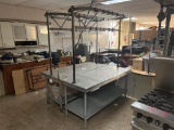 (2) Stainless Steel Table With Racks