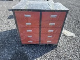 Unused 10 Compartment Rolling Toolbox