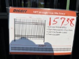 Diggit 10 ft. Wrought Iron Site Fence