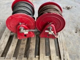 (2) Hose Reels With Hoses