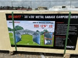 20x30 Metal Garage Carportshed