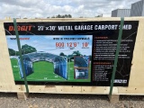 20x30 Metal Garage Carport Shed