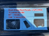 New Black Metal Roof Panels