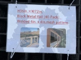Black Metal Rail Panel