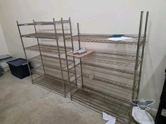 (2) Metal Shelving Unit