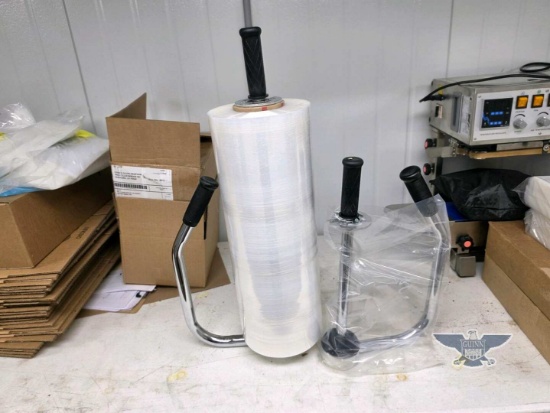 (2) Clear Wrap Holders W/ Roll of Wrap