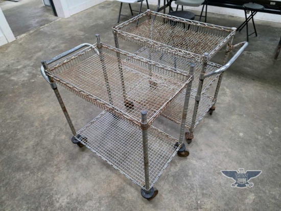 (2) Rolling Cart