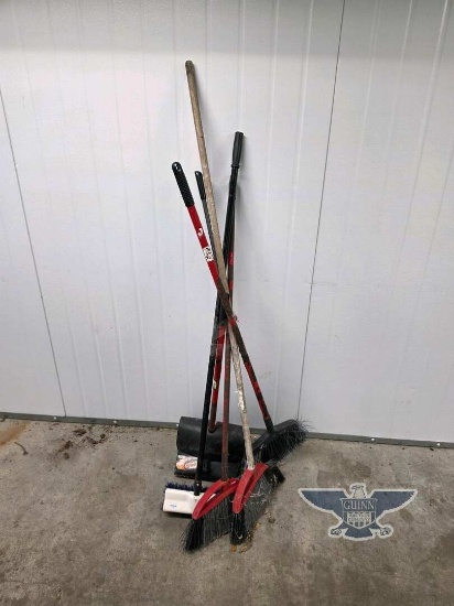 (5) Broom W/ Dust Pan