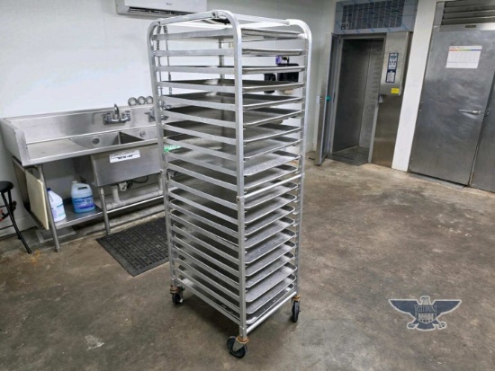 (20) Preforated Tray W/ Cart